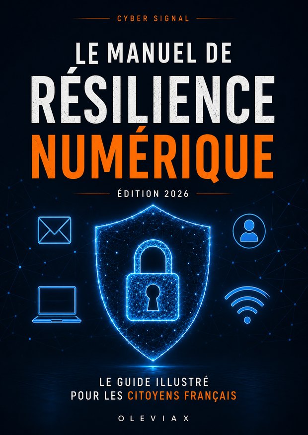 Couverture du Manuel de Résilience Numérique, édition 2026 — collection Cyber Signal, éditions Oleviax.